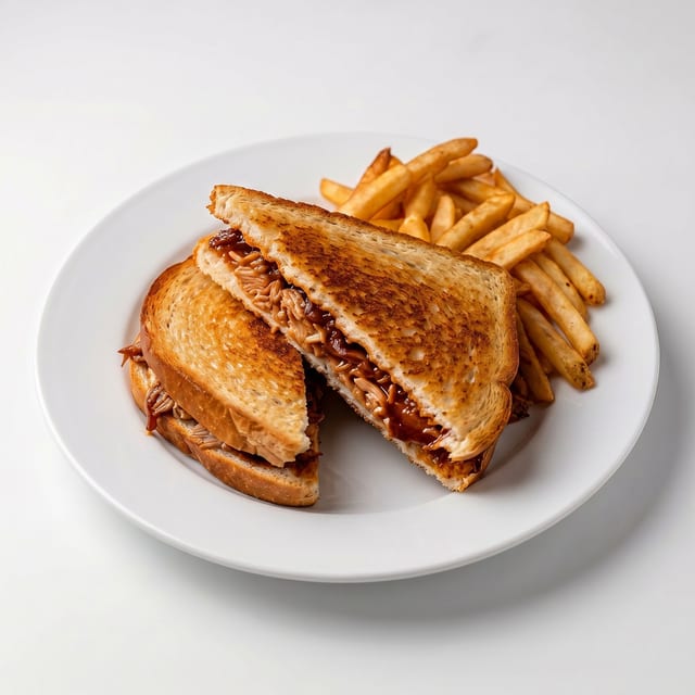 BBQ Pork Sandwich.